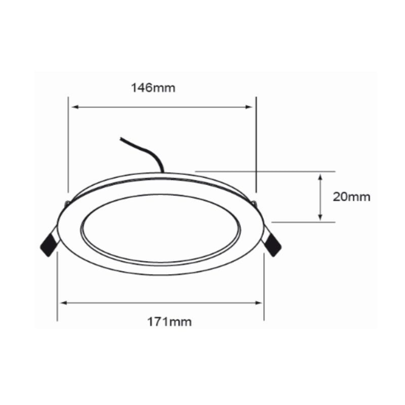 Empotrado LED Redondo Blanco Tecnolite