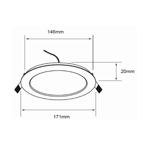 Empotrado LED Redondo Blanco Tecnolite