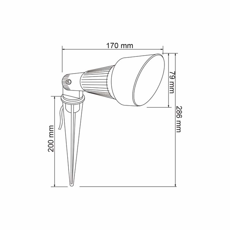 Porta Spot Intemperie Tecnolite